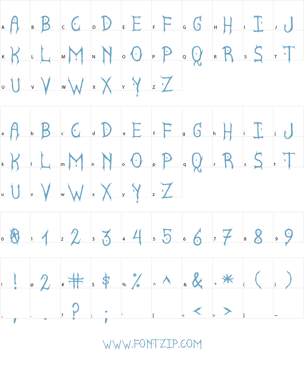Satanyc Demoniac St Font Character